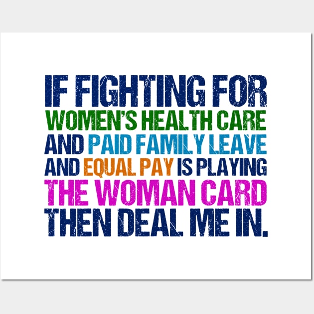 Inspirational Feminist Quote on Equal Rights for Women Wall Art by epiclovedesigns